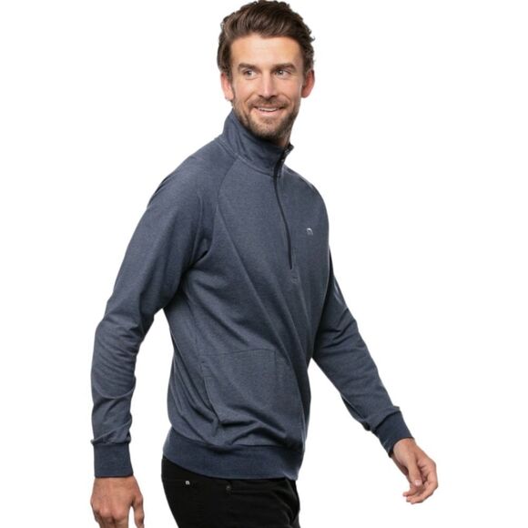 Travis Mathew Men's Zachary quarter zip Sz M In Blue Gray EUC - Picture 10 of 14